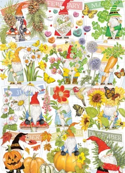 Cobble Hill A Happy Gnome Life | 1000 Piece- 1000 Piece | Birds