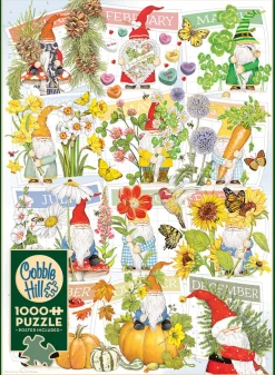 Cobble Hill A Happy Gnome Life | 1000 Piece- 1000 Piece | Birds
