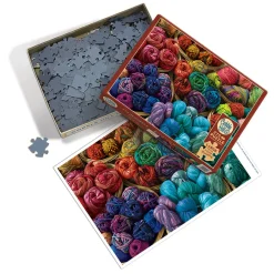 Cobble Hill A Yen for Yarn | Easy Handling 275 Piece- Easy Handling 275 | Collage - Variety
