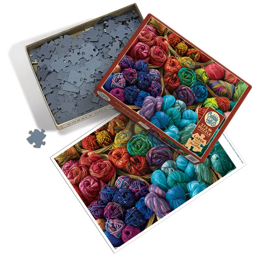 Cobble Hill A Yen for Yarn | Easy Handling 275 Piece- Easy Handling 275 | Collage - Variety