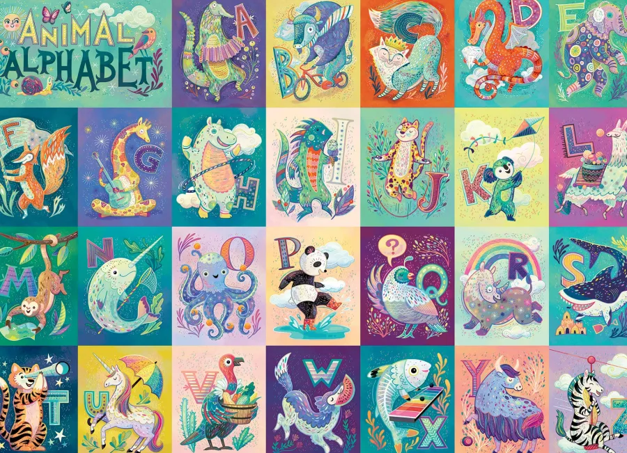 Cobble Hill Animal Alphabet (Family) | Family Pieces 350- Family Pieces 350
