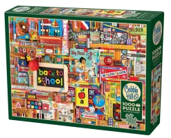 Cobble Hill Back to School | 1000 Piece- 1000 Piece | Collage - Busy