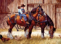 Cobble Hill Back to the Barn | Discontinued 1000 Piece (Old Big Box)- 1000 Piece | Countryscape