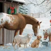 Cobble Hill Barnyard Greetings (tray) | 35 Piece Tray- Tray Puzzles | Cats