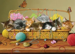 Cobble Hill Basket Case (Family) | Family Pieces 350- Family Pieces 350 | Cats
