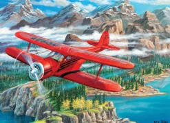 Cobble Hill Beechcraft Staggerwing | 500 Piece- 500 Piece | Waterscape