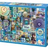 Cobble Hill Blue | 1000 Piece- 1000 Piece | Collage - Busy