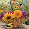 Cobble Hill Bluebird and Bouquet (tray) | 35 Piece Tray- Tray Puzzles | Flowers / Gardens