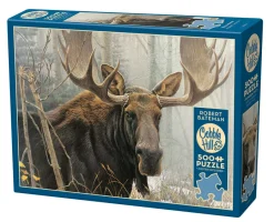 Cobble Hill Bull Moose | 500 Piece- 500 Piece | Mountainscape