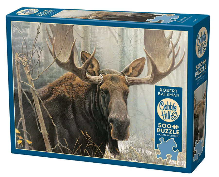 Cobble Hill Bull Moose | 500 Piece- 500 Piece | Mountainscape