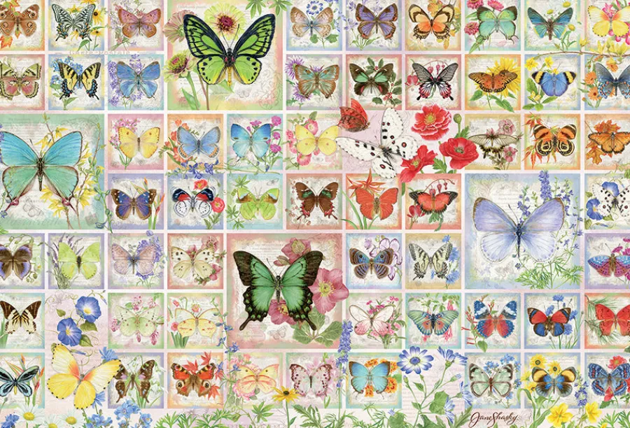 Cobble Hill Butterflies and Blossoms | 2000 Piece- 2000 Piece | Flowers / Gardens