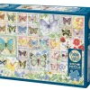 Cobble Hill Butterfly Tiles | 500 Piece- 500 Piece | Collage - Variety