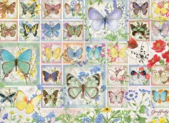 Cobble Hill Butterfly Tiles | 500 Piece- 500 Piece | Collage - Variety