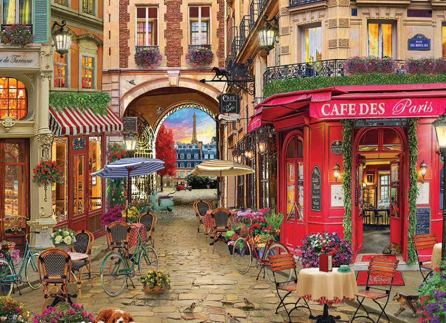 Cobble Hill Cafe des Paris | 500 Piece- 500 Piece | Townscape