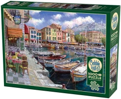 Cobble Hill Cafe in Cassis | 1000 Piece- 1000 Piece | Waterscape