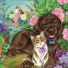 Cobble Hill Calico and Chocolate (tray) | 35 Piece Tray- Tray Puzzles