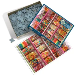 Cobble Hill Candy Shelf | 500 Piece- 500 Piece | Collage - Variety
