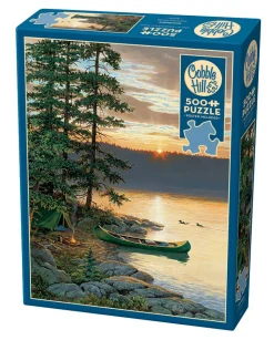 Cobble Hill Canoe Lake | 500 Piece- 500 Piece | Mountainscape
