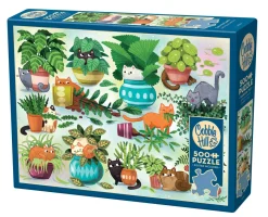 Cobble Hill Cats vs. Plants | 500 Piece- 500 Piece | Cats