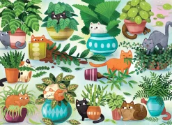 Cobble Hill Cats vs. Plants | 500 Piece- 500 Piece | Cats