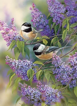 Cobble Hill Chickadee Duo (tray) | 35 Piece Tray- Tray Puzzles | Birds