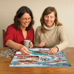 Cobble Hill Christmas Campers | 1000 Piece- 1000 Piece | Road Adventures