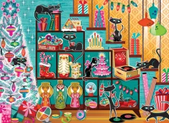 Cobble Hill Christmas Cats | 1000 Piece- 1000 Piece | Christmas