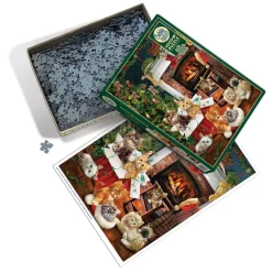 Cobble Hill Christmas Kittens | 1000 Piece- 1000 Piece | Cats