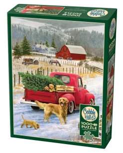 Cobble Hill Christmas on the Farm | 1000 Piece- 1000 Piece | Countryscape