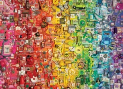 Cobble Hill Colourful Rainbow | 1000 Piece- 1000 Piece | Collage - Busy