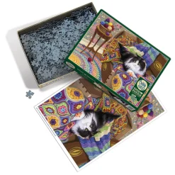 Cobble Hill Comfy Cat | 1000 Piece- 1000 Piece | Cats