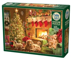 Cobble Hill Cozy Fireplace | 1000 Piece- 1000 Piece | Dogs