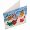 Cobble Hill Crystal Art Card Kit: Christmas Kittens- Christmas