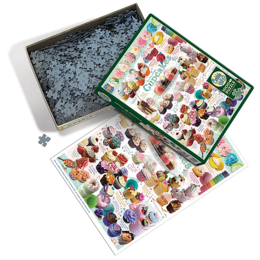 Cobble Hill Cupcake Time | 1000 Piece- 1000 Piece | Collage - Variety