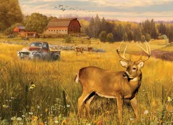 Cobble Hill Deer Field | 500 Piece- 500 Piece | Countryscape