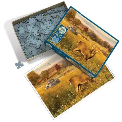 Cobble Hill Deer Field | 500 Piece- 500 Piece | Countryscape