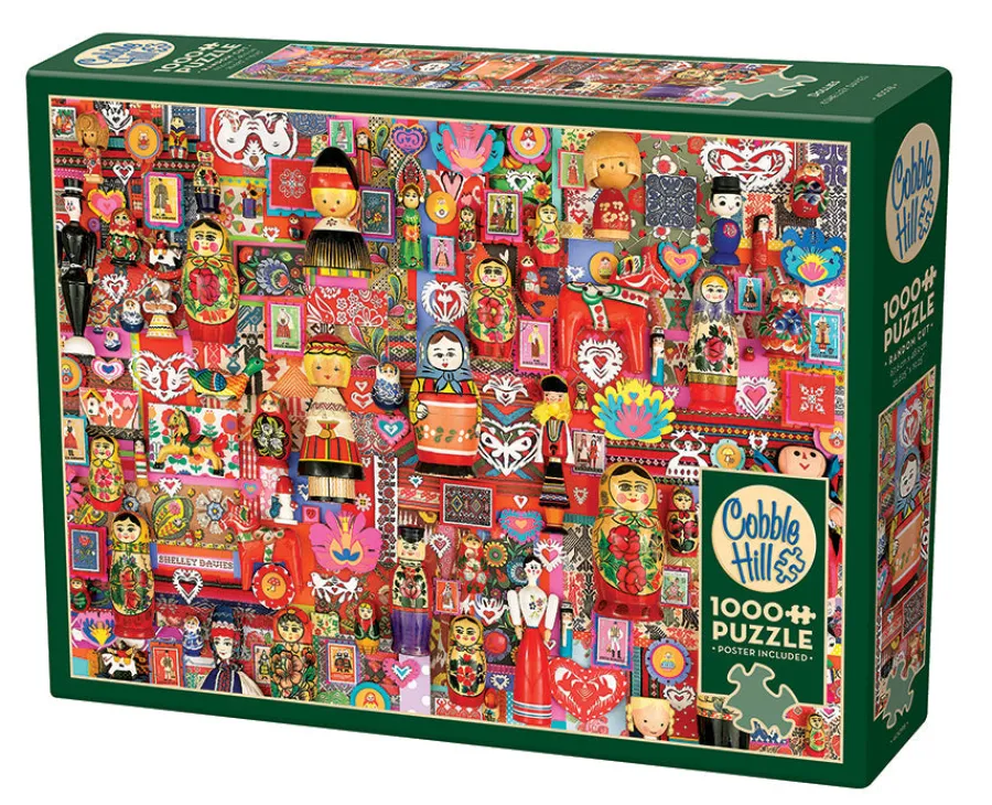 Cobble Hill Dollies | 1000 Piece- 1000 Piece | Collage - Busy