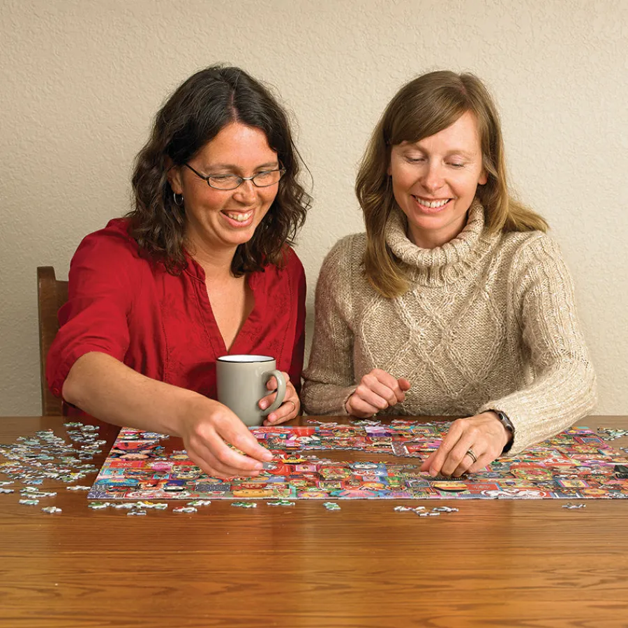 Cobble Hill Dollies | 1000 Piece- 1000 Piece | Collage - Busy