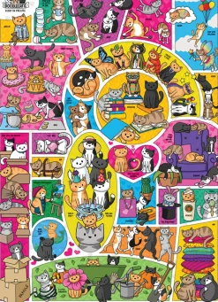 Cobble Hill Doodlecats | 1000 Piece- 1000 Piece | Cats