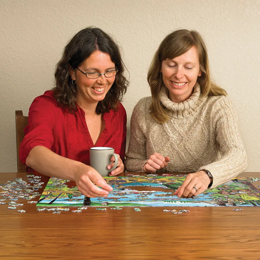 Cobble Hill DoodleTown: Call of the Wild | 1000 Piece- 1000 Piece | Mountainscape