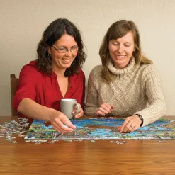 Cobble Hill DoodleTown: Gone Fishing | 1000 Piece- 1000 Piece | Waterscape