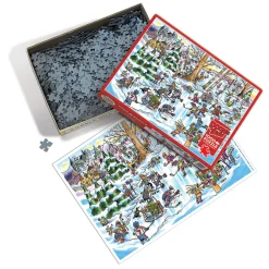 Cobble Hill DoodleTown: Hockey Town | 1000 Piece- 1000 Piece | Wildlife