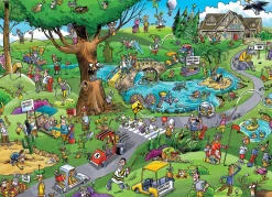 Cobble Hill DoodleTown: Par for the Course | 1000 Piece- 1000 Piece | Flying Adventures