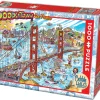 Cobble Hill DoodleTown: San Francisco | Discontinued 1000 Piece (Old Big Box)- 1000 Piece | Cartoon