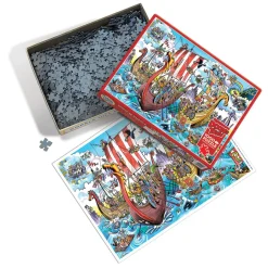 Cobble Hill DoodleTown: Viking Voyage | 1000 Piece- 1000 Piece | Waterscape