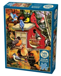 Cobble Hill Fall Birdhouse | 500 Piece- 500 Piece | Birds