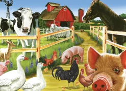Cobble Hill Farmyard Welcome (tray) | 35 Piece Tray- Tray Puzzles | Birds
