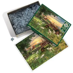 Cobble Hill Field at Sunrise | 1000 Piece- 1000 Piece | Countryscape