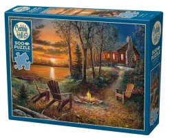 Cobble Hill Fireside | 500 Piece- 500 Piece | Countryscape