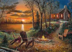 Cobble Hill Fireside | 500 Piece- 500 Piece | Countryscape
